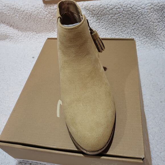 NEW ZODIAC Women's Val-Western Side Zip Ankle Boot Desert Tan SIZE 8.5 M - Picture 2 of 7